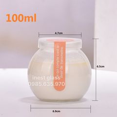 Lọ sữa chua béo thủy tinh 100ml