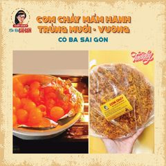 Cơm Cháy Đáy Nồi Mắm Hành Trứng Muối