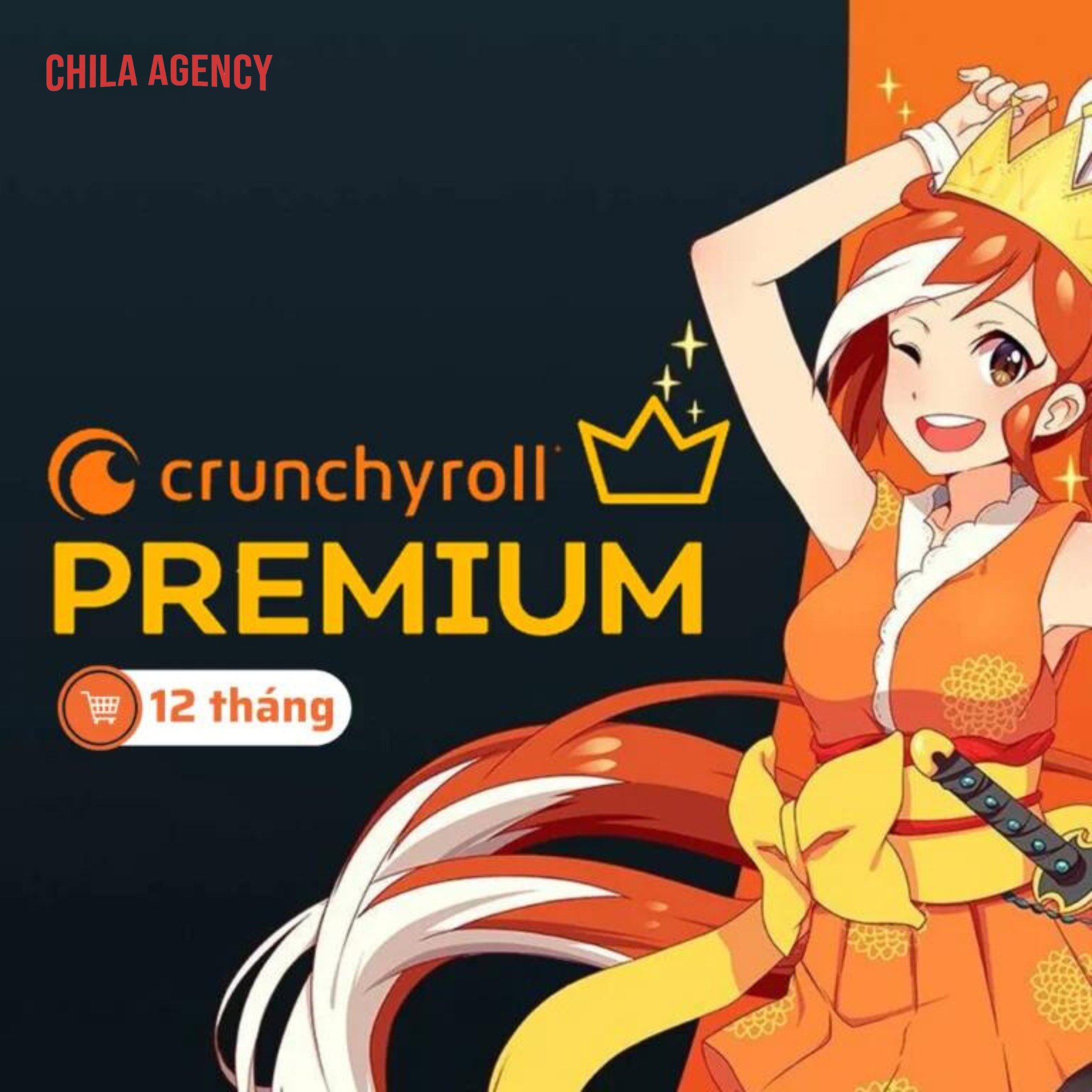 Tài khoản Crunchyroll (Fan) 12 tháng