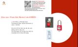 Móc khóa 38mm, hiệu Master (kích thước: 38mm x 44mm x 38mm), code: 410RED