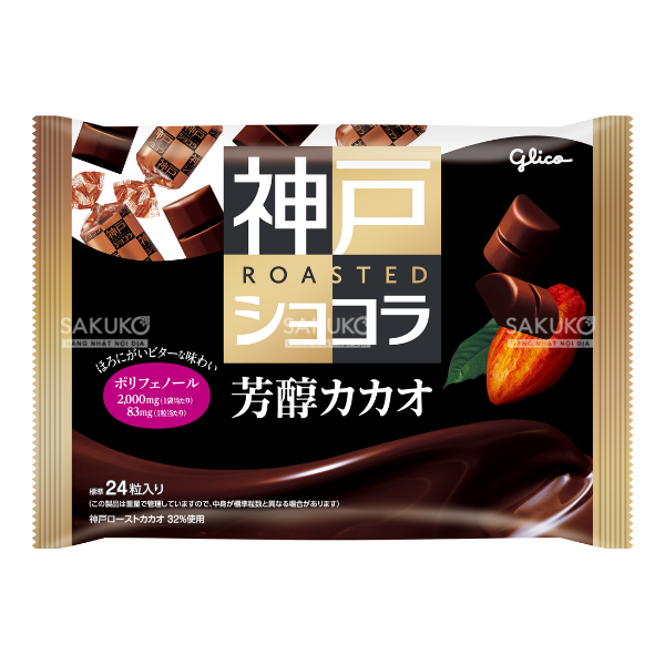  GLICO- Socola Kobe Roasted vị cacao 24 chiếc 178g 