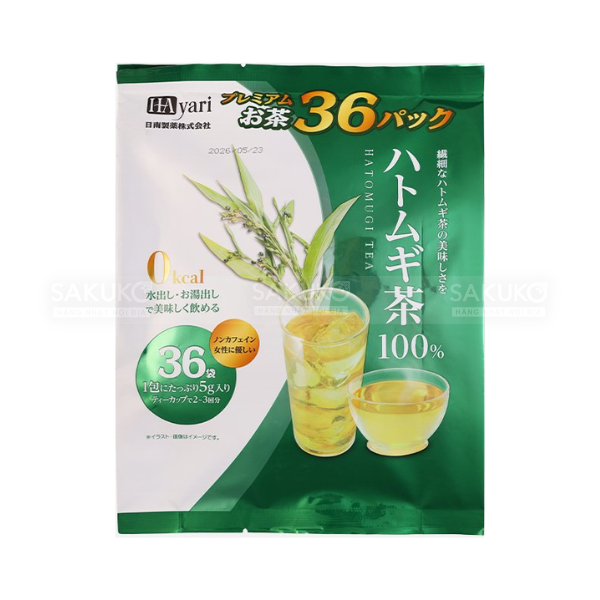 HAYARI JAPAN- Trà ý dĩ 0 caffein và calo 36 gói