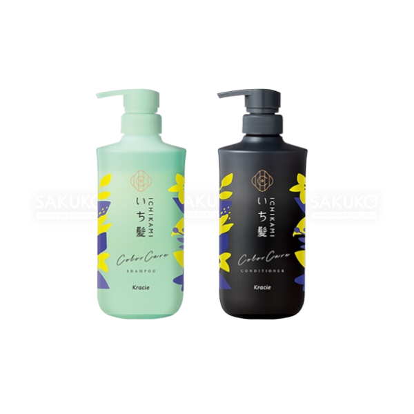 KRACIE-Bộ gội xả cho tóc nhuộm Ichikami 480mlx480g
