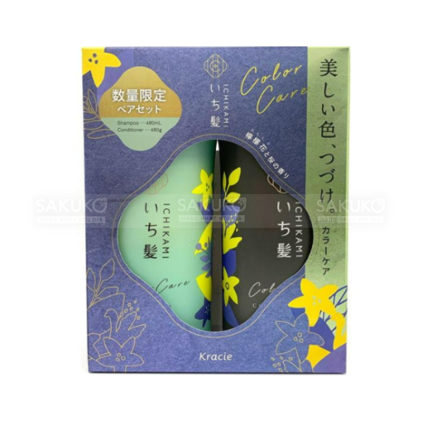 KRACIE- Bộ gội xả cho tóc nhuộm Ichikami 480mlx2