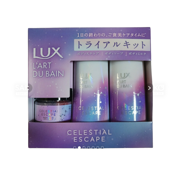 UNILEVER- Set sữa tắm 3 bước Lux L`art Du Bain tím