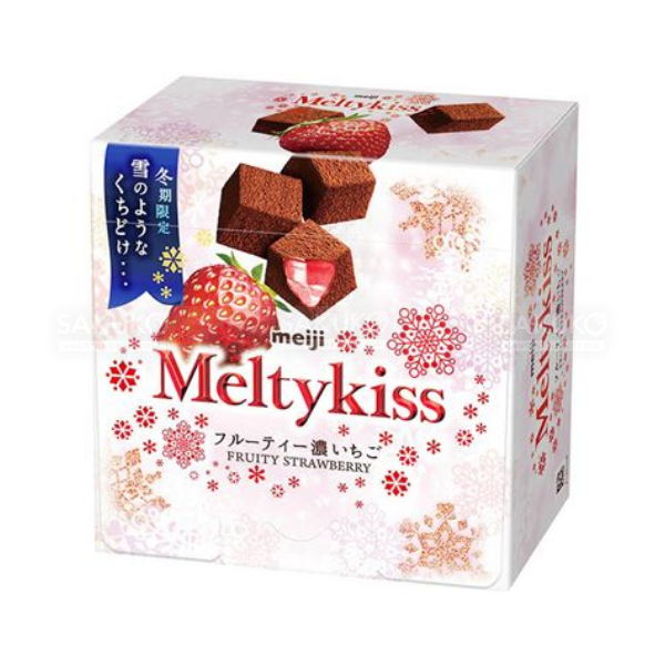  MEIJI- Socola tươi MeltyKiss vị dâu 56g 