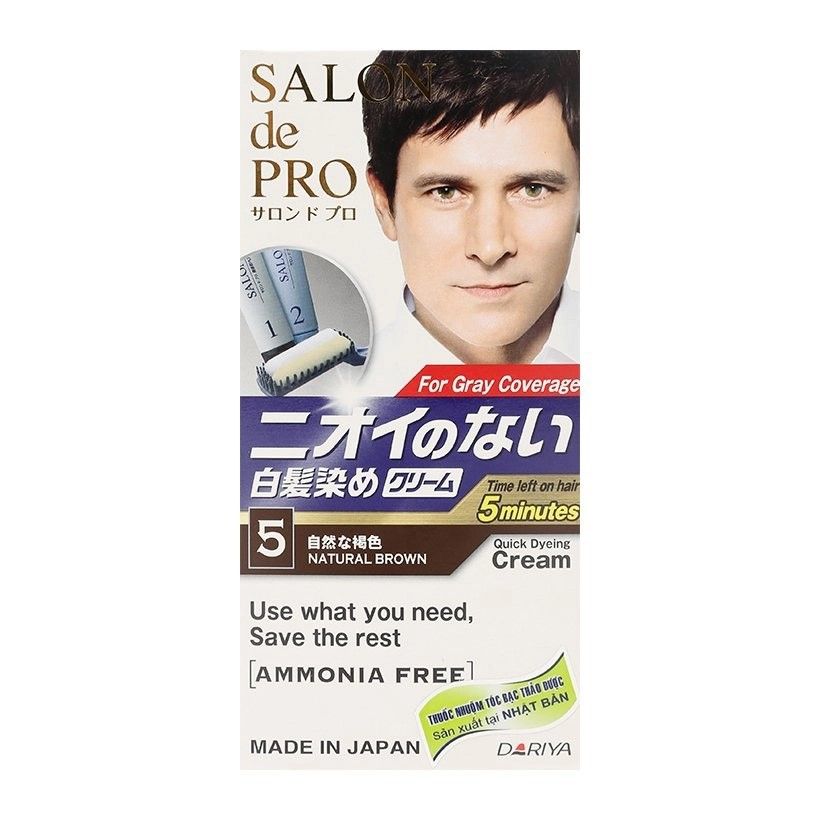 SALONDEPRO- Kem nhuộm tóc Nam MCa5(nâu tự nhiên)