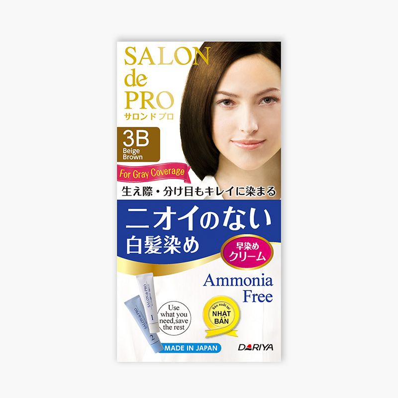 SALONDEPRO- Kem nhuộm tóc phủ bạc F3 (nâu sáng)