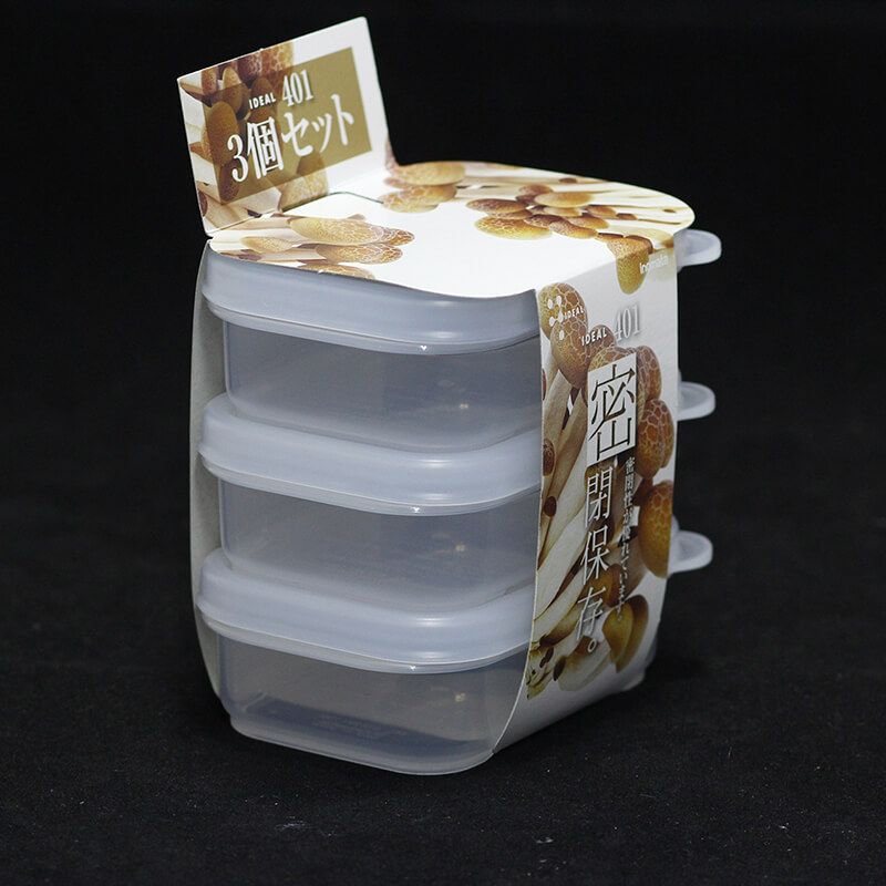 INOMATA- Set 3 hộp nhựa đựng thực phẩm 100ml