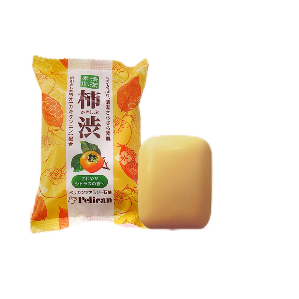 PELICAN-Xà phòng tắm chiết xuất quả hồng 80g New