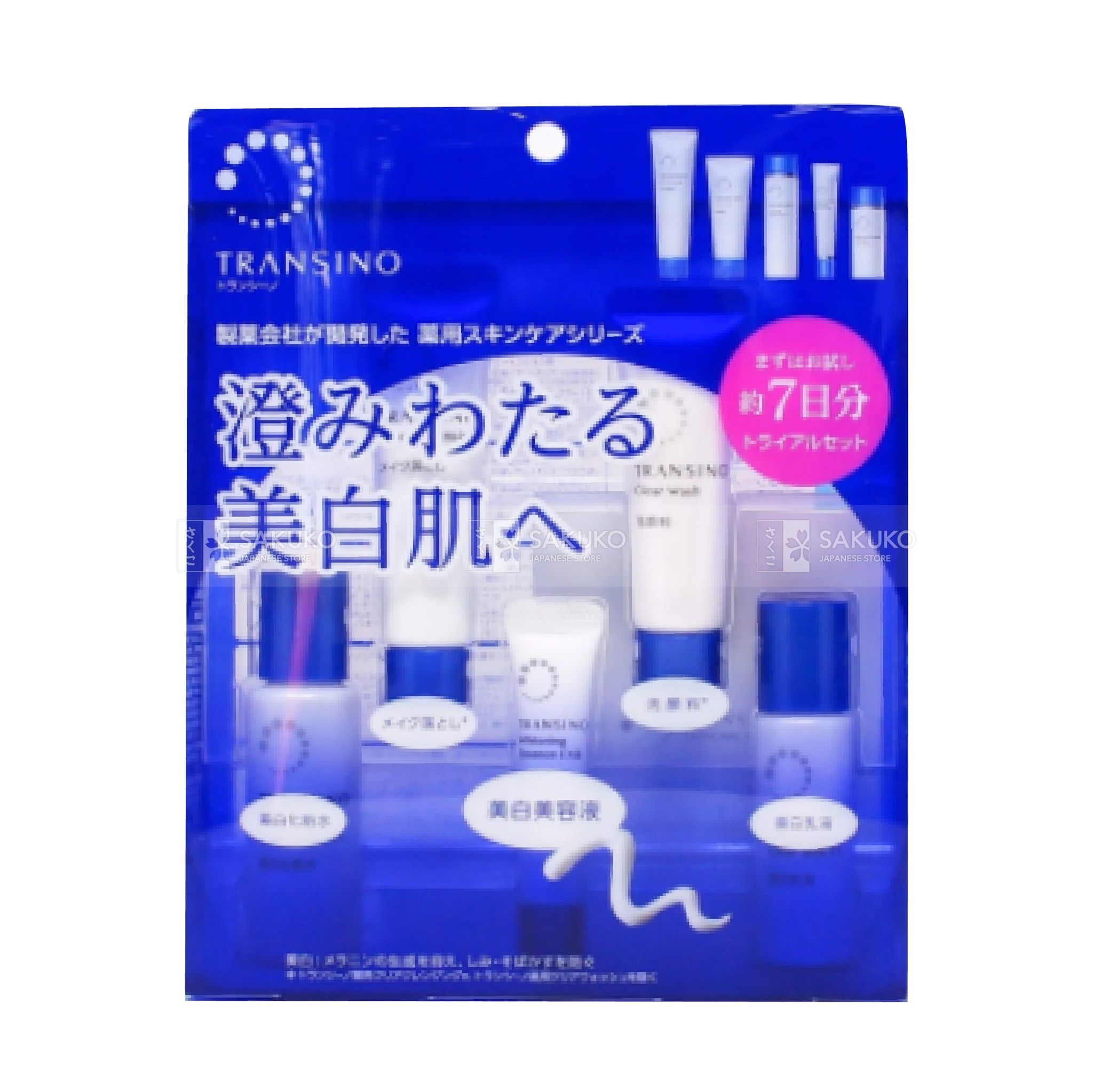  TRANSINO- Bộ dưỡng trắng da trị nám Trial set (5p) 