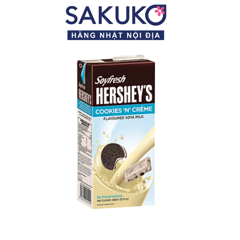 Hersheys Soyfresh - Sữa đậu nành vị cookies 236ml