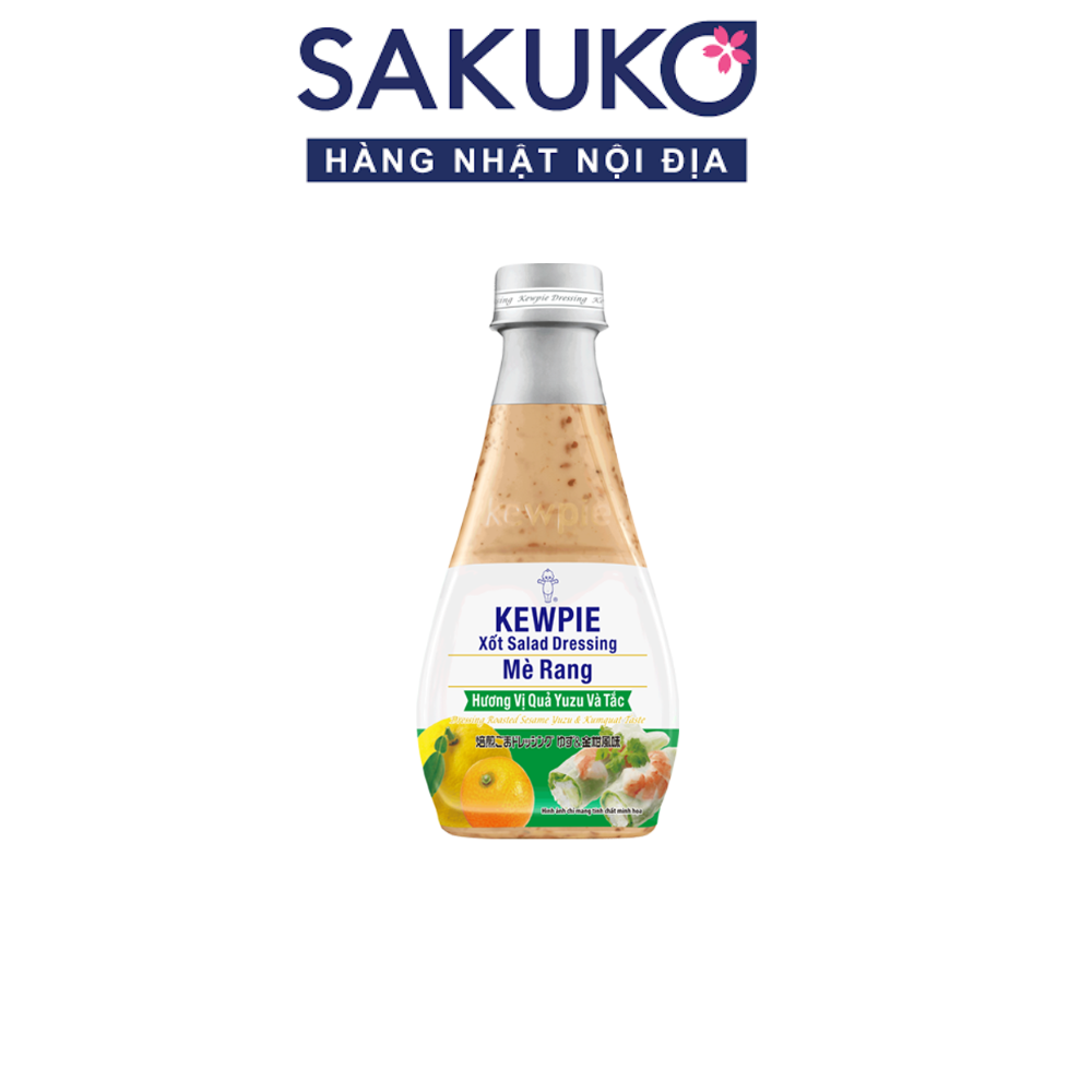 Kewpie - Sốt salad mè vị quả yuzu & tắc 210ml