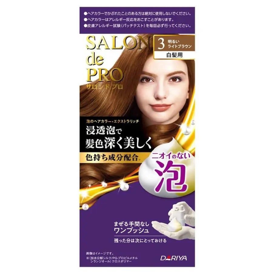 SALONDEPRO- Nhuộm tóc dạng bọt F3 (nâu sáng)