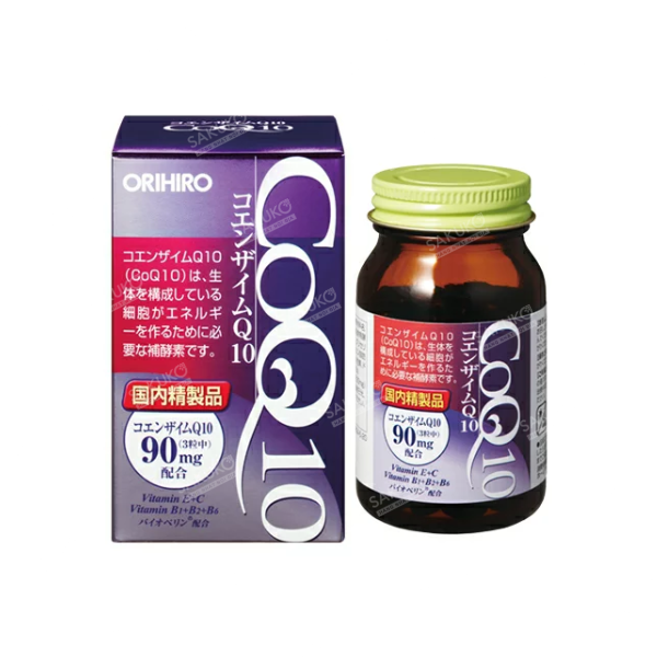  ORIHIRO- Viên uống hỗ trợ tim mạch CoQ10 (90 viên) 
