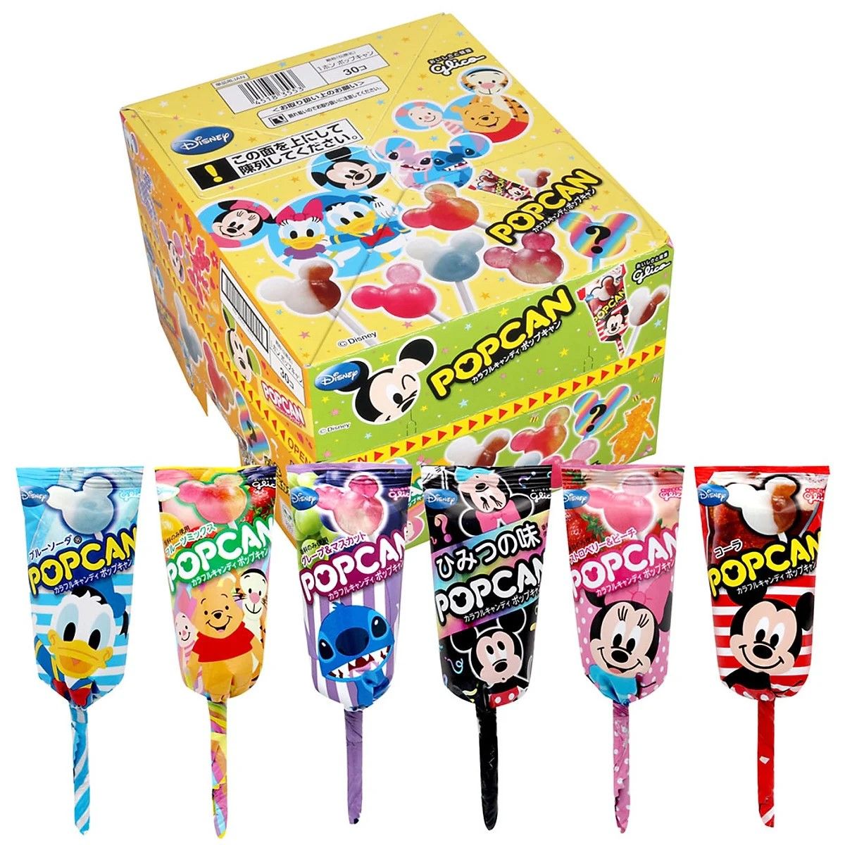 GLICO- Kẹo mút Popcan Disney phiên bản 1 10.5g