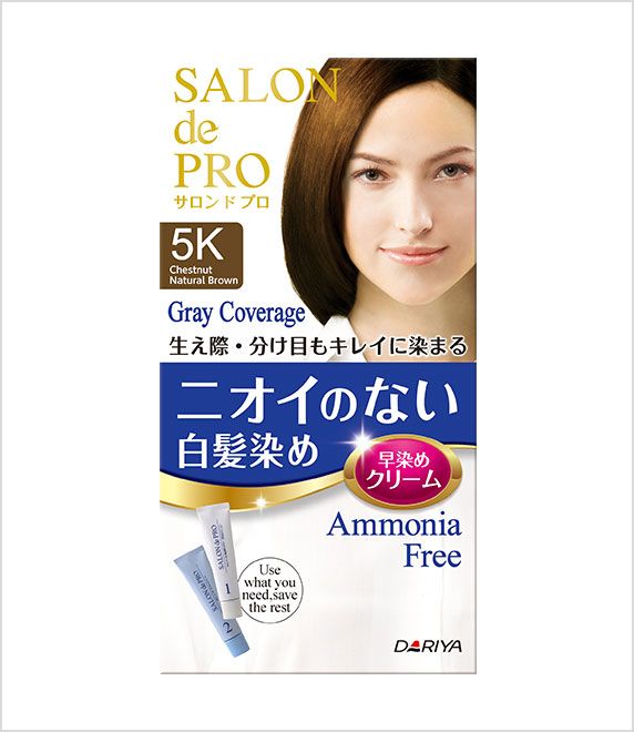 SALONDEPRO- Kem nhuộm tóc phủ bạc F5K( nâu hạt dẻ)