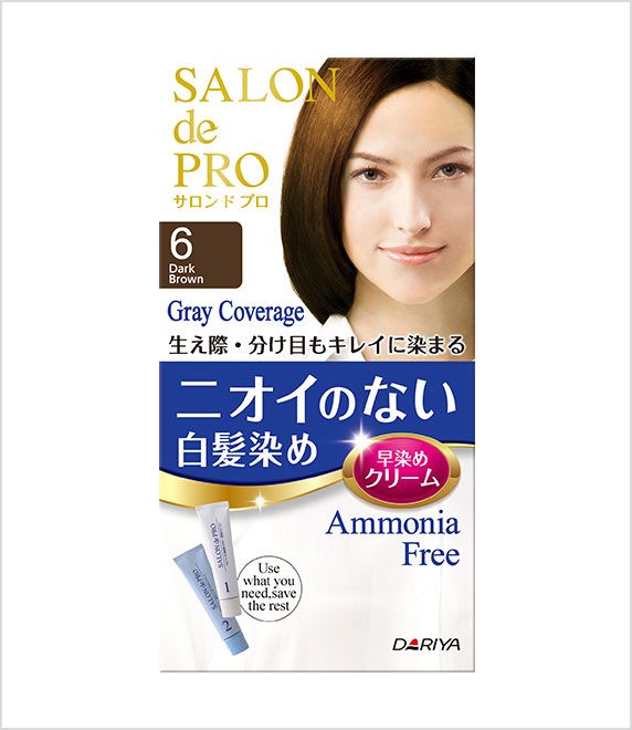 SALONDEPRO- Kem nhuộm tóc phủ bạc F6 ( nâu đen)