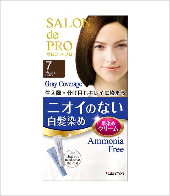 SALONDEPRO- Kem nhuộm tóc phủ bạc F7(đen tự nhiên)