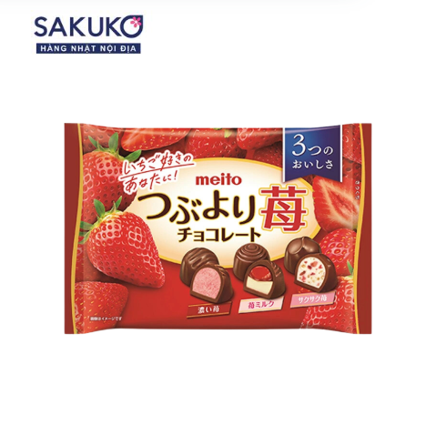 MEITO- Kẹo socola dâu 3 vị 118g