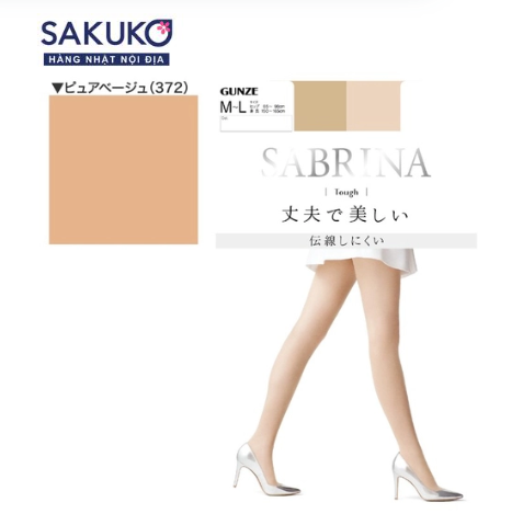 GUNZE-Quần tất Sabrina màu 430-Beige L-L