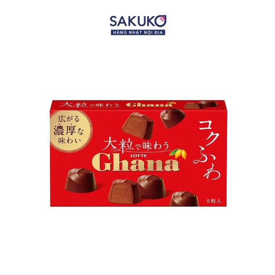 LOTTE- Socola Ghana viên lớn 9 viên
