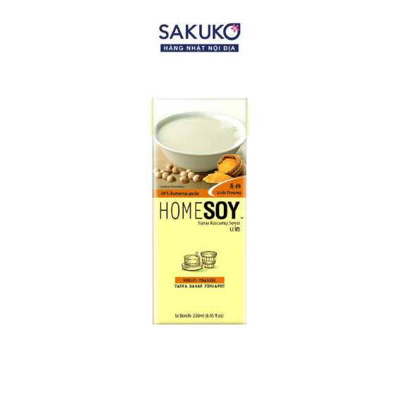 Homesoy - Sữa đậu nành vị đường nâu 250ml
