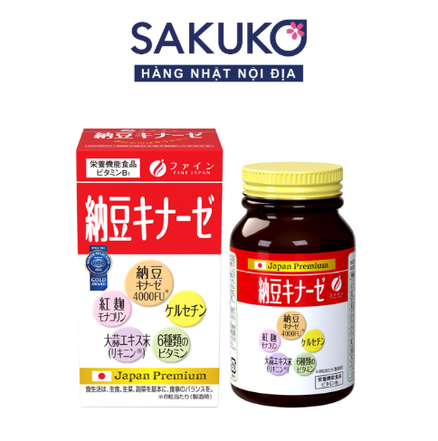 FINE JAPAN- Viên uống Natto Kinase 4000 240 viên