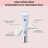  Kem chống nắng JLP Spiracorretta UV Treatment Milk WT SPF 50 PA++++ (40g) 