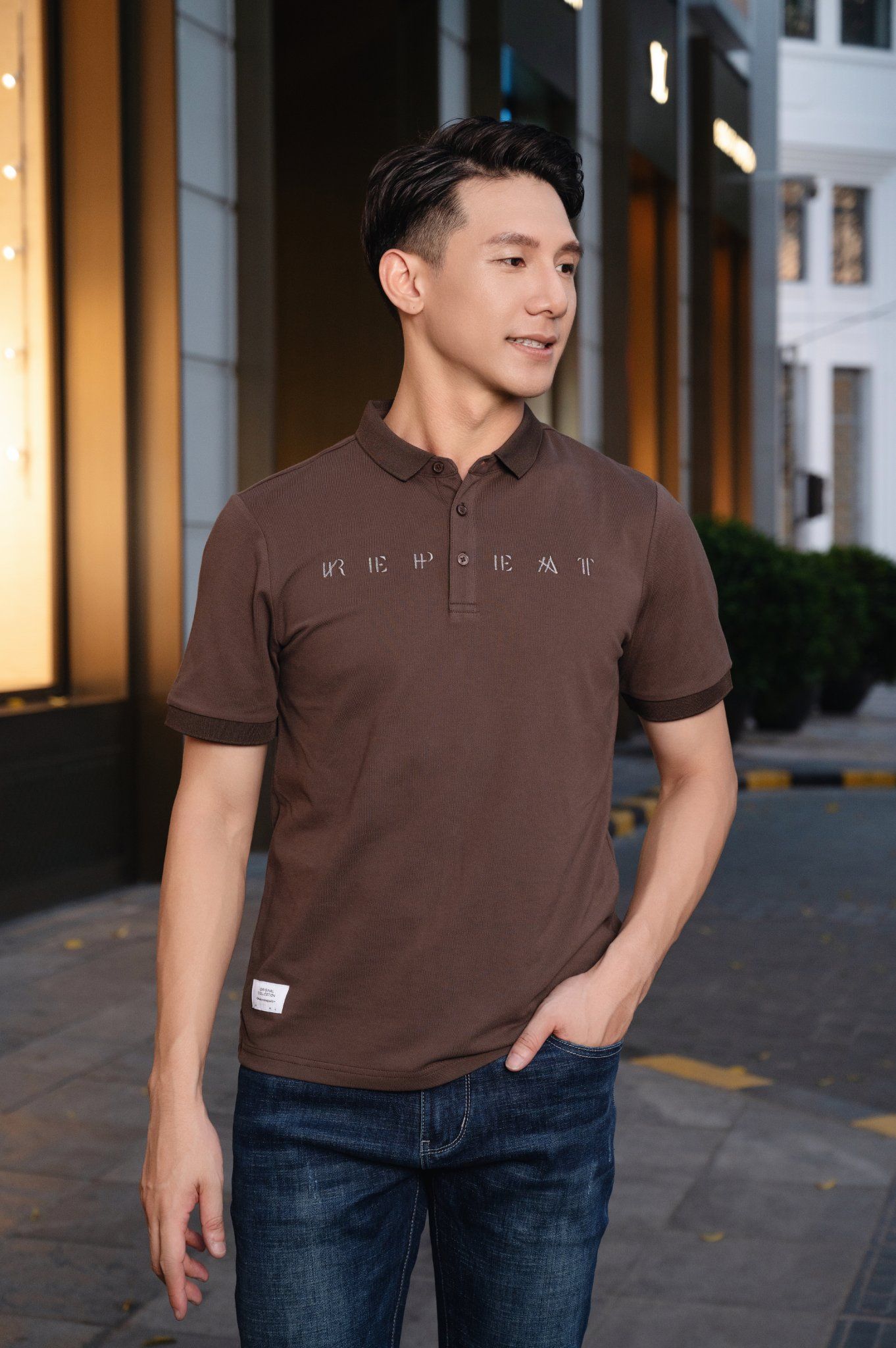  ÁO POLO SLIMFIT THÊU CHỮ - 60024 