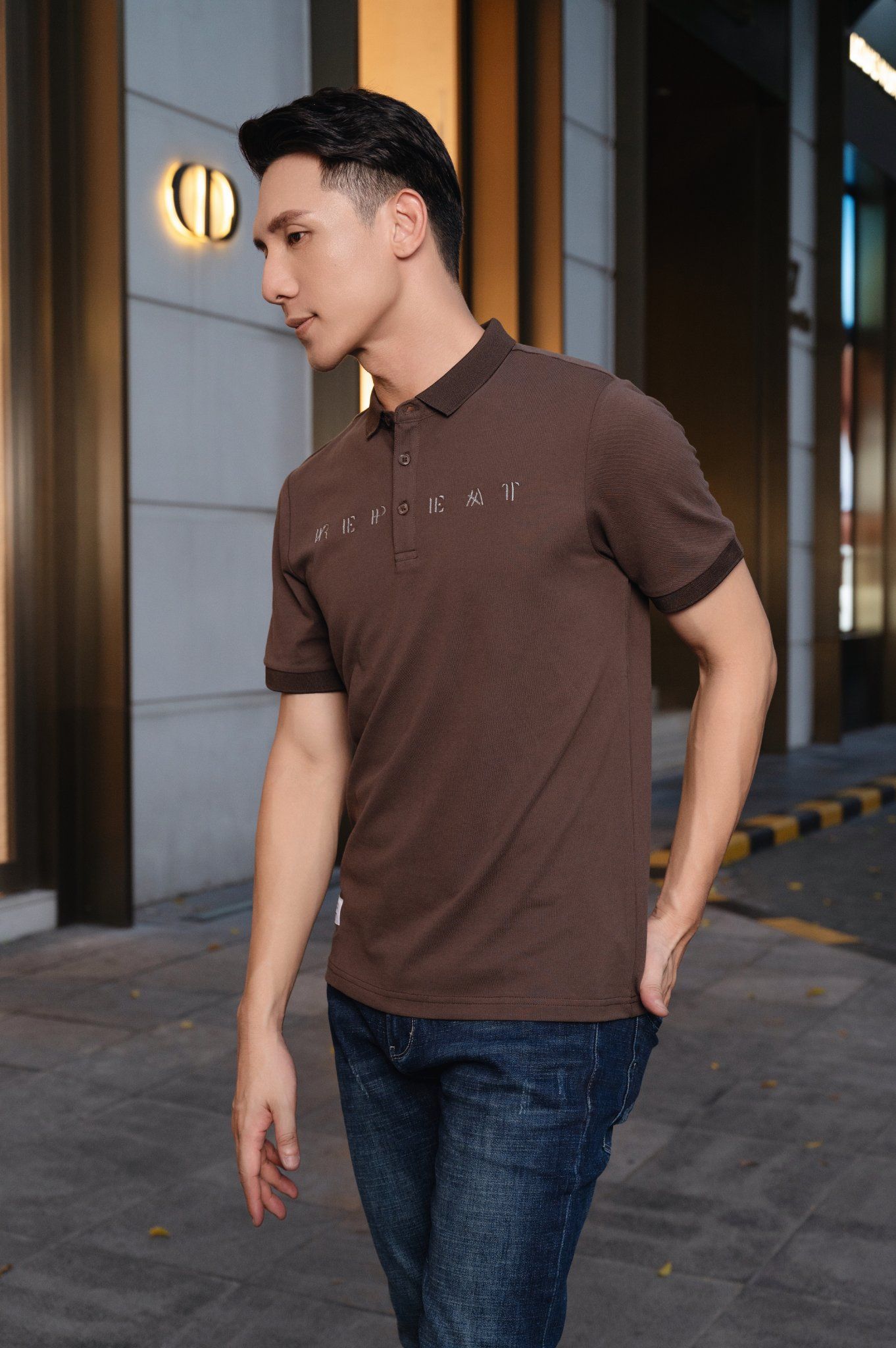  ÁO POLO SLIMFIT THÊU CHỮ - 60024 