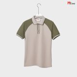  ÁO POLO SLIMFIT PHỐI TAY - 211223 