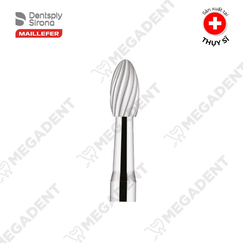 Carbide Finish Bur Egg Shaped - Mũi Khoan Thép Hoàn Tất Đầu Tròn - Vỉ 5 mũi