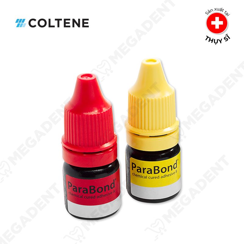 Parabond Adhensive A (Red) & B (Yellow) Set (2x3 ml) - Bộ keo dán paracore hóa trùng hợp - Túi 2 lọ