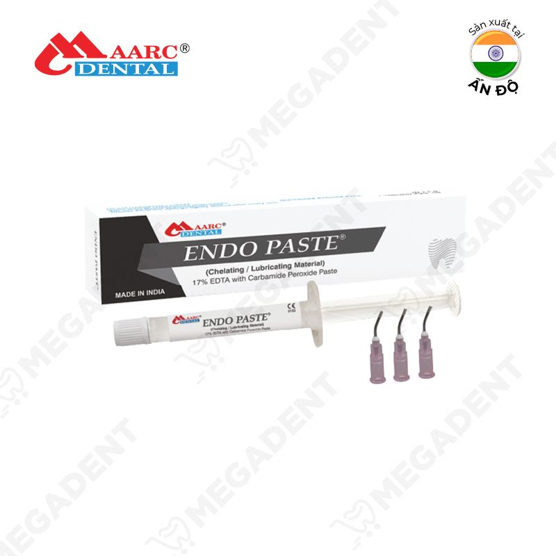 Endo Paste (EDTA Gel: 17% + 10%Carbamide Peroxide = Glyde) - Gel EDTA bôi trơn ống tủy - Ống 3g