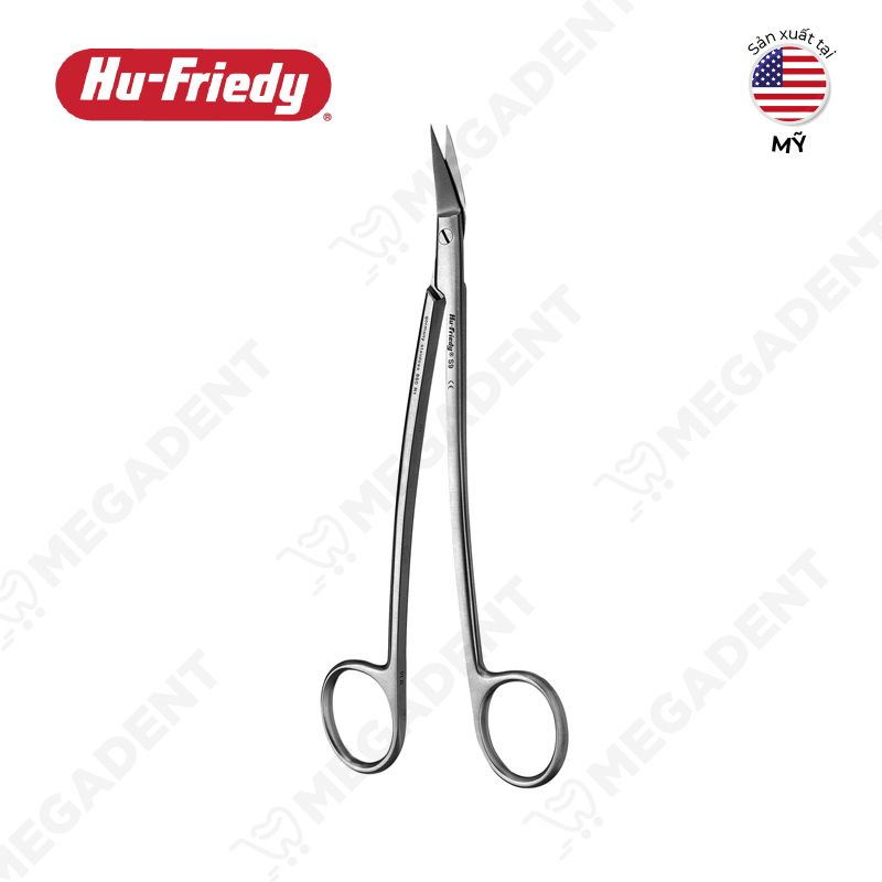 Goldman-Fox Curved Perma Sharp Scissors - Kéo cắt chỉ cắt mô - Túi 1 cái