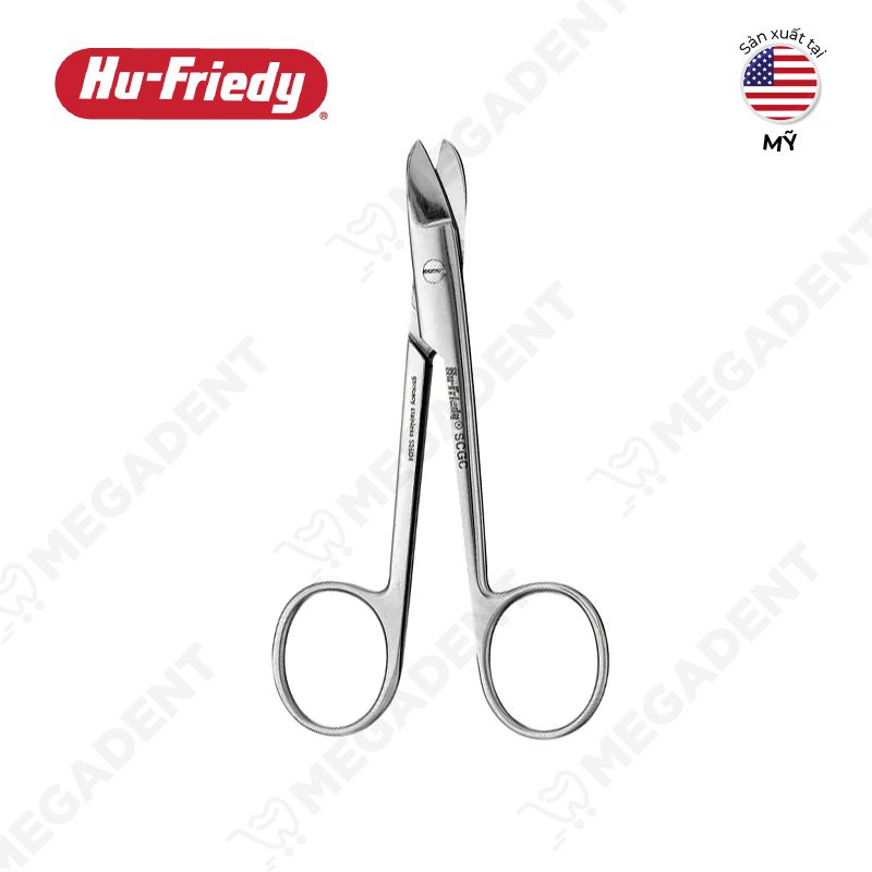 Crown & Gold Scissors, Curved- Kéo cắt mão cong - Túi 1 cái