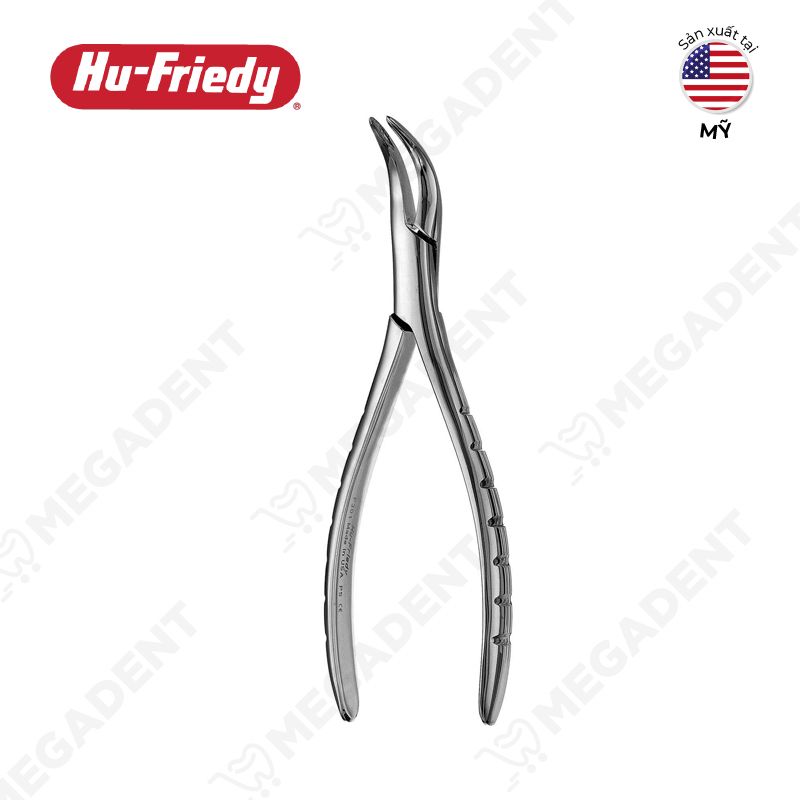 301 Hu-Friedy Root Forceps, Serrated -Kềm nhổ chân răng hàm dưới - Túi 1 cái