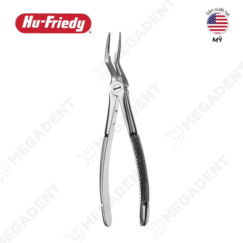 97 European Style Root Forceps, Serrated - Kềm nhổ chân răng hàm trên - Túi 1 cái