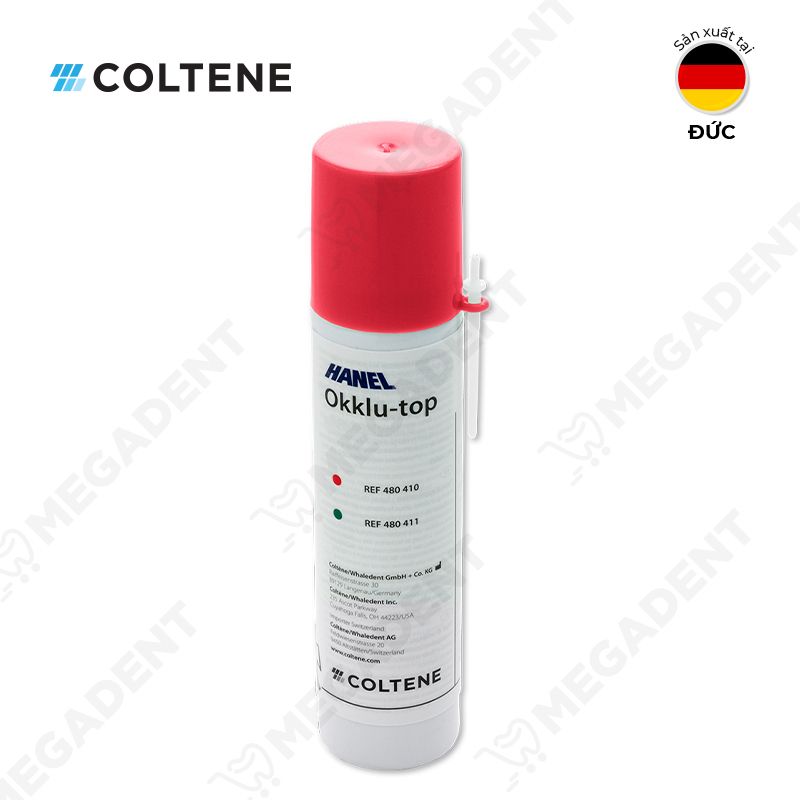 Okklu-top Occlusion Spray - Bình xịt kiểm tra lòng mão aerosol màu đỏ - Chai 75ml