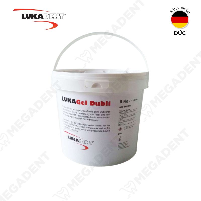 LukaGel Dubli, Green 6 Kg; Duplicating gel Agar-Agar basis - Thạch Agar sao chép mẫu hàm - thùng 6kg
