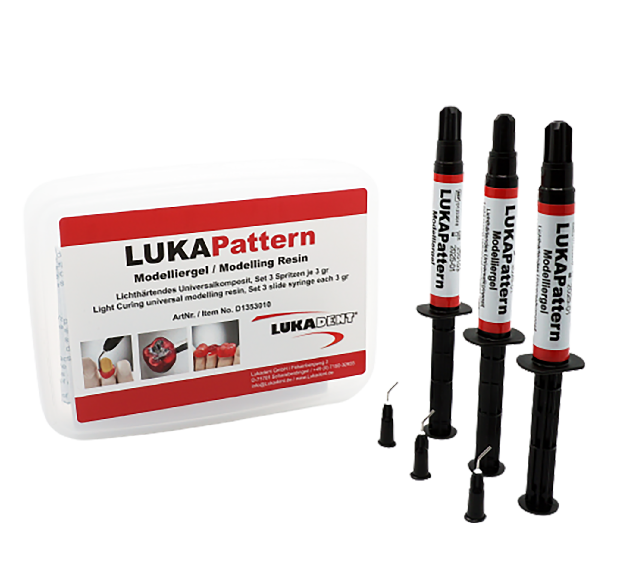 LUKAPattern,3gr. Syringes - Nhựa làm khuôn đúc - hộp 3 tuýp