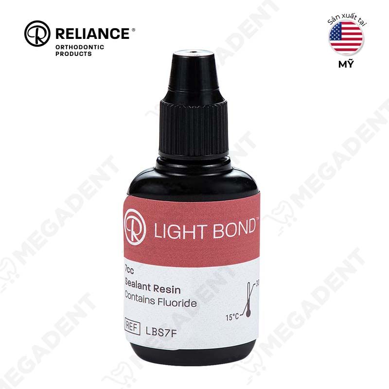 Light Bond Light Cure Sealant w/fluor 7cc- Keo dán mắc cài quang trùng hợp có Flour