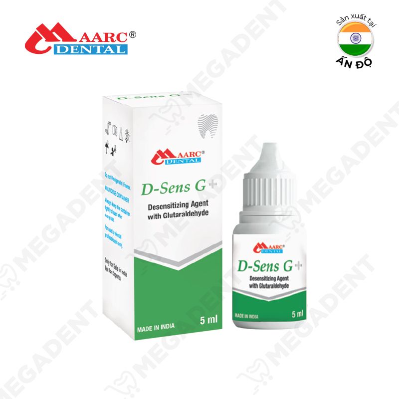 D-Sens G+ Liquid - Dung dịch chống ê buốt có chứa Glutaraldehyde - Chai 5ml