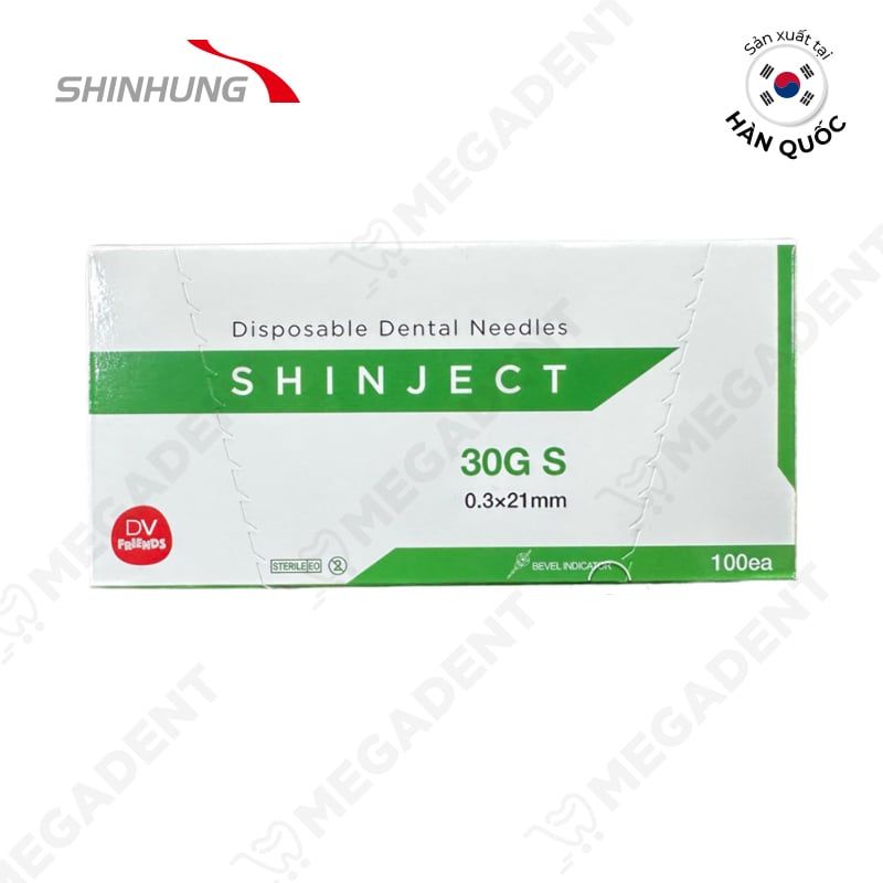 Shinject - Kim tiêm nha khoa - Hộp 100 cái orange