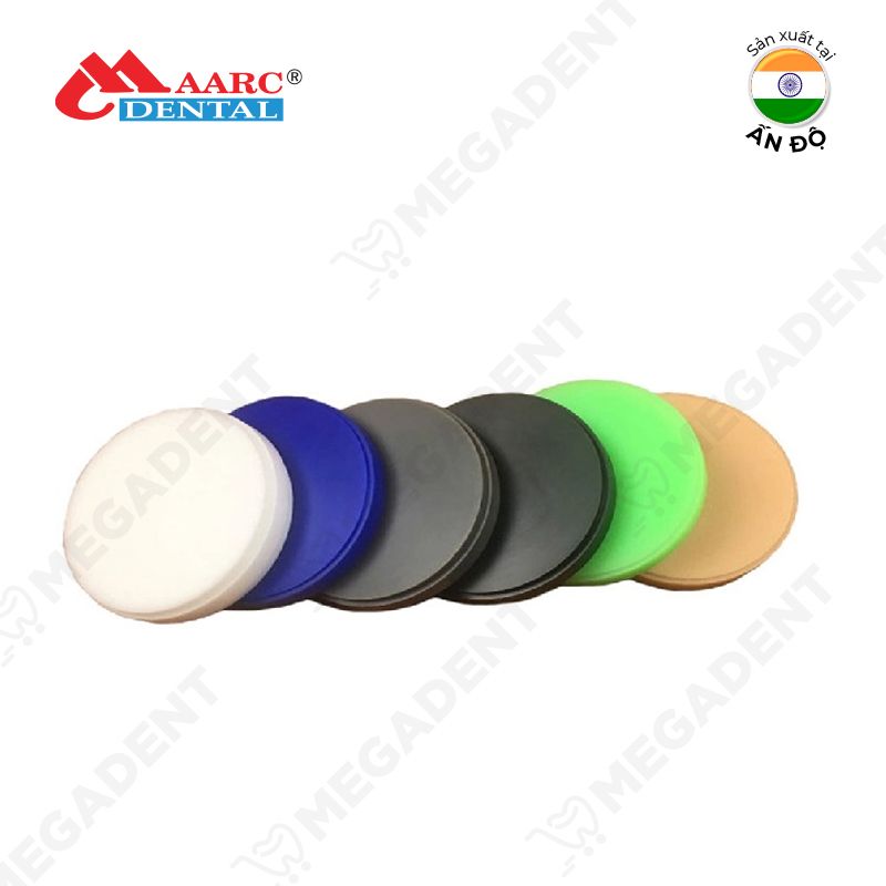 Milling Wax Open System Tooth Shade - Khuôn sáp xây dựng mão răng và cầu răng - Hộp 1 cái