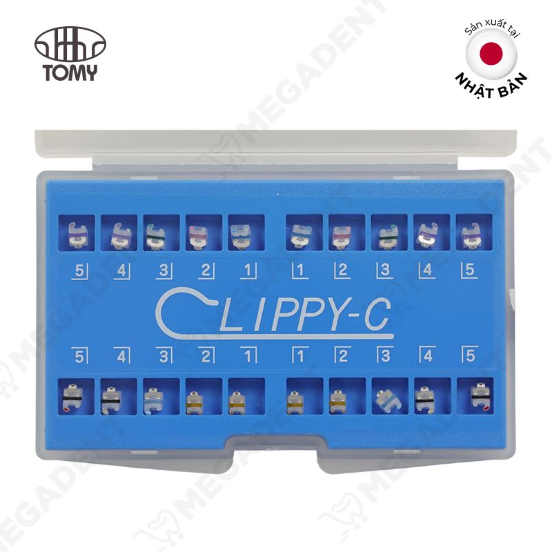Clippy-C 2G - Mắc cài sứ tự buộc thiết kế nhỏ - Bộ 20 cái