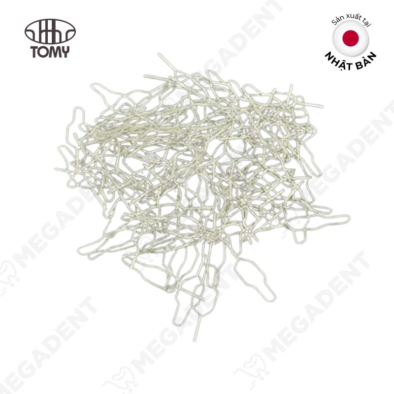 Peak-coat Twist ties - Kẽm buộc mắc cài thẩm mỹ - Hộp 100 cái
