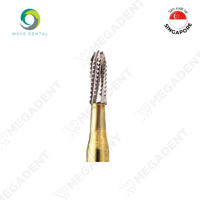 Carbide Bur Metal Cutting FG 1958 - Mũi khoan cắt mão kim loại đầu trụ hình tròn - Cái