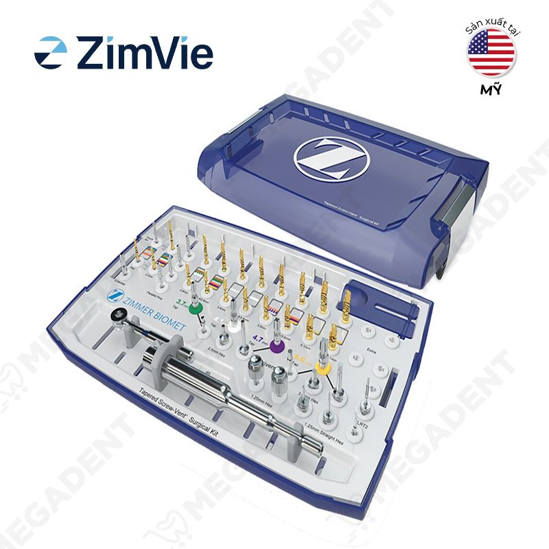 TSV Instrument Kit Complete Gold - Bộ Complete Kit phẫu thuật Implant Gold